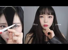 itzy wannabe yuna makeup cutting my