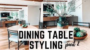 round dining table decor styling