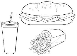 Learn colors with fun hot dog coloring pages for kids! Eat Hot Dog And French Fries With Coke Junk Food Coloring Page Download Print Online Coloring Pages For Free Color Nimbus