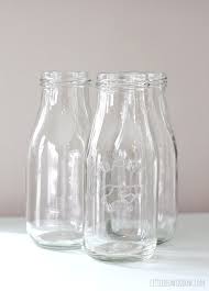 How To Chalk Paint Glass Milk Bottles