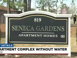 apartment complex without water