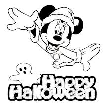 disney halloween minnie mouse coloring