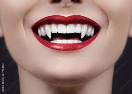 y female vire lips monster smile