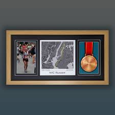 double medal display frame