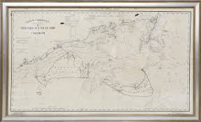 19th Century Eldridge Nantucket Chart 19th Century Geo W