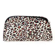 ll015g leopard cheetah cosmetic bag