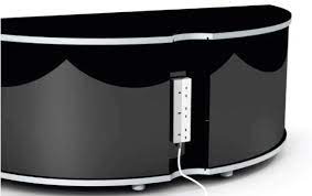 Sirius 1200 Black And Oak Corner Tv Cabinet