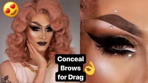 drag queen brow tutorial