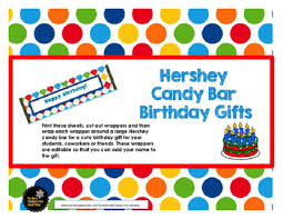 Happy Birthday Hershey Bar Wrappers