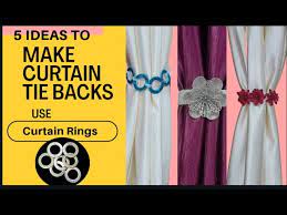 curtain tie backs reuse curtain rings
