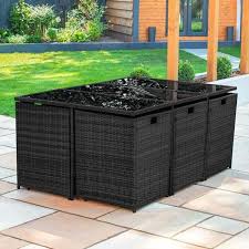 Harrier Cube Rattan Dining Sets 10