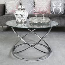 Ruston Clear Glass Coffee Table With