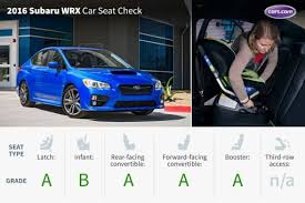 2016 Subaru Wrx Car Seat Check Cars Com