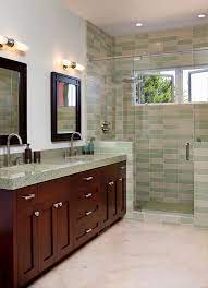 bathroom with green countertops ideas