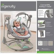 ingenuity convertme swing 2 seat grey