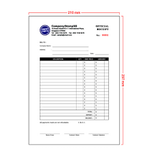 Customized A4 Receipt Invoice Books Printing Customize To Own Design 10 20 50 Books Available