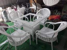 Outdoor Wicker Dining Table And Chair Set