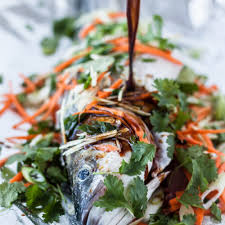 asian style baked rockfish a