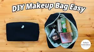 how to make makeup pouch bag and diy