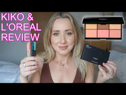 kiko l oreal makeup review with