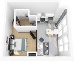 floor plan o apartment with loft