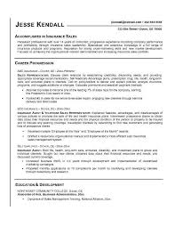 Insurance Sales Representative Resume Projects To Try Sample