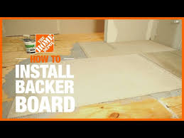 how to install cement backer board for