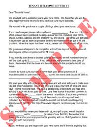 11 tenant welcome letter templates pdf