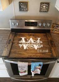Wooden Stove Top Cover Cover For
