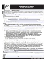 20 sle 30 day eviction notice forms