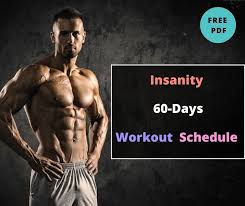 insanity workout schedule calendar