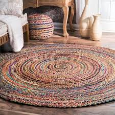 embroidered indian handmade jute rugs