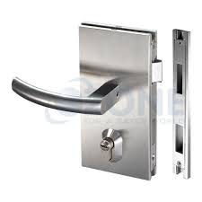 Sss Glass Door Lock With Latch Bolt