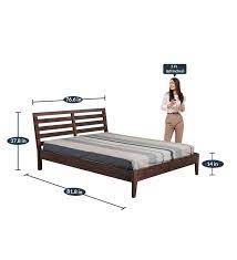Fern Solid Wood King Size Bed In