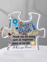 1pc dad gift jigsaw puzzle shaped