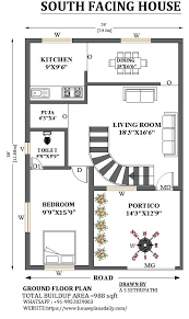 26x38 South Facing Duplex Home Design