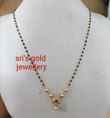 Light Weight Black Beads Mangalsutras From Sris Gold