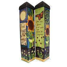 Find Peace From Within Garden Art Pole