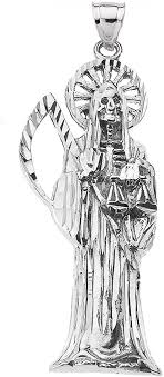 Vector outline drawing, a sandwich with a toothpick isolated. Skeleton Jewelry Santa Muerte Grim Reaper In Sterling Silver Pendant Amazon Co Uk Jewellery
