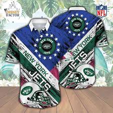 nfl new york jets hawaiian shirt on