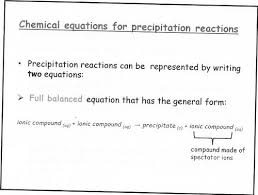 Chemistry 13 4 Precipitation