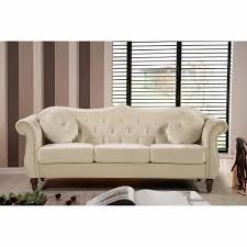 Evianna Velvet Rolled Arm Sofa