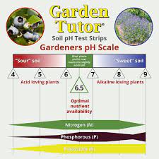 garden tutor soil ph test strips kit