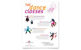 Dance Studio Class Flyer Template Design