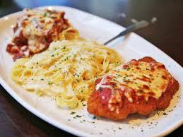 Fettuccine alfredo cheese ravioli spaghetti with meat sauce** five cheese ziti al forno lasagna classico** chicken parmigiana. What You Should Order At Olive Garden According To Employees