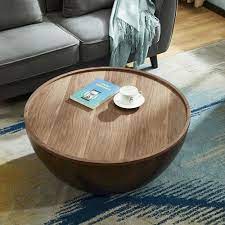 Coffee Table Round Drum Coffee Table