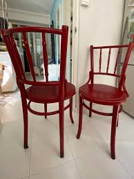 kopitiam red dining chairs furniture