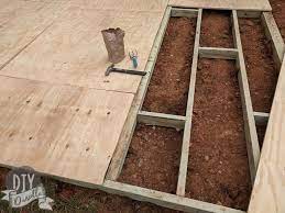 how to build a shed base diy danielle