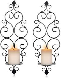 Wall Mounted Metal Candle Holders