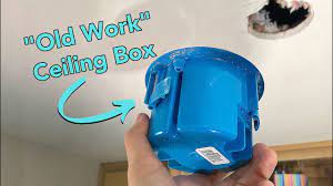 As an amazon affiliate, i get commissions from purchases made from links in the description of my videos. How To Install An Electrical Ceiling Box For A Light Fixture Youtube